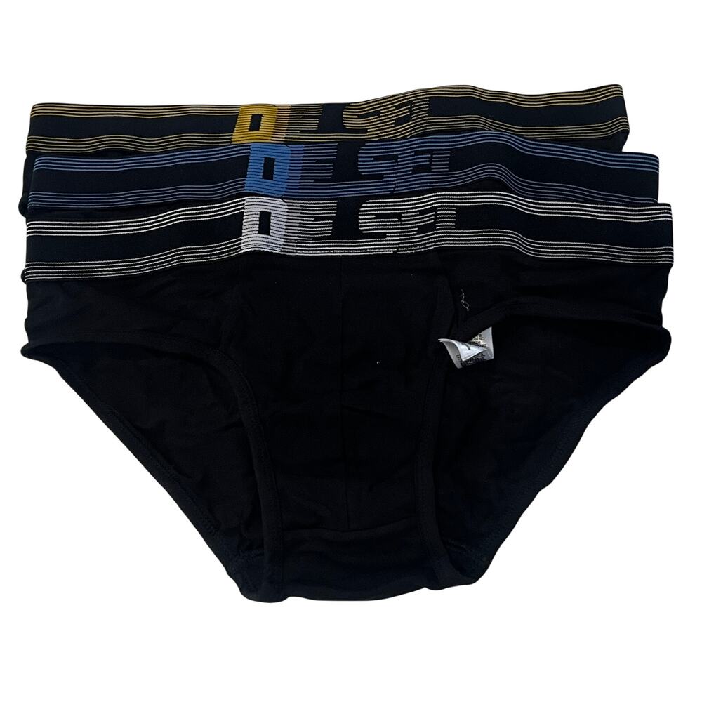 15-46 DIESEL 3PACK Classic Brief Cotton Stretch Underwear Large